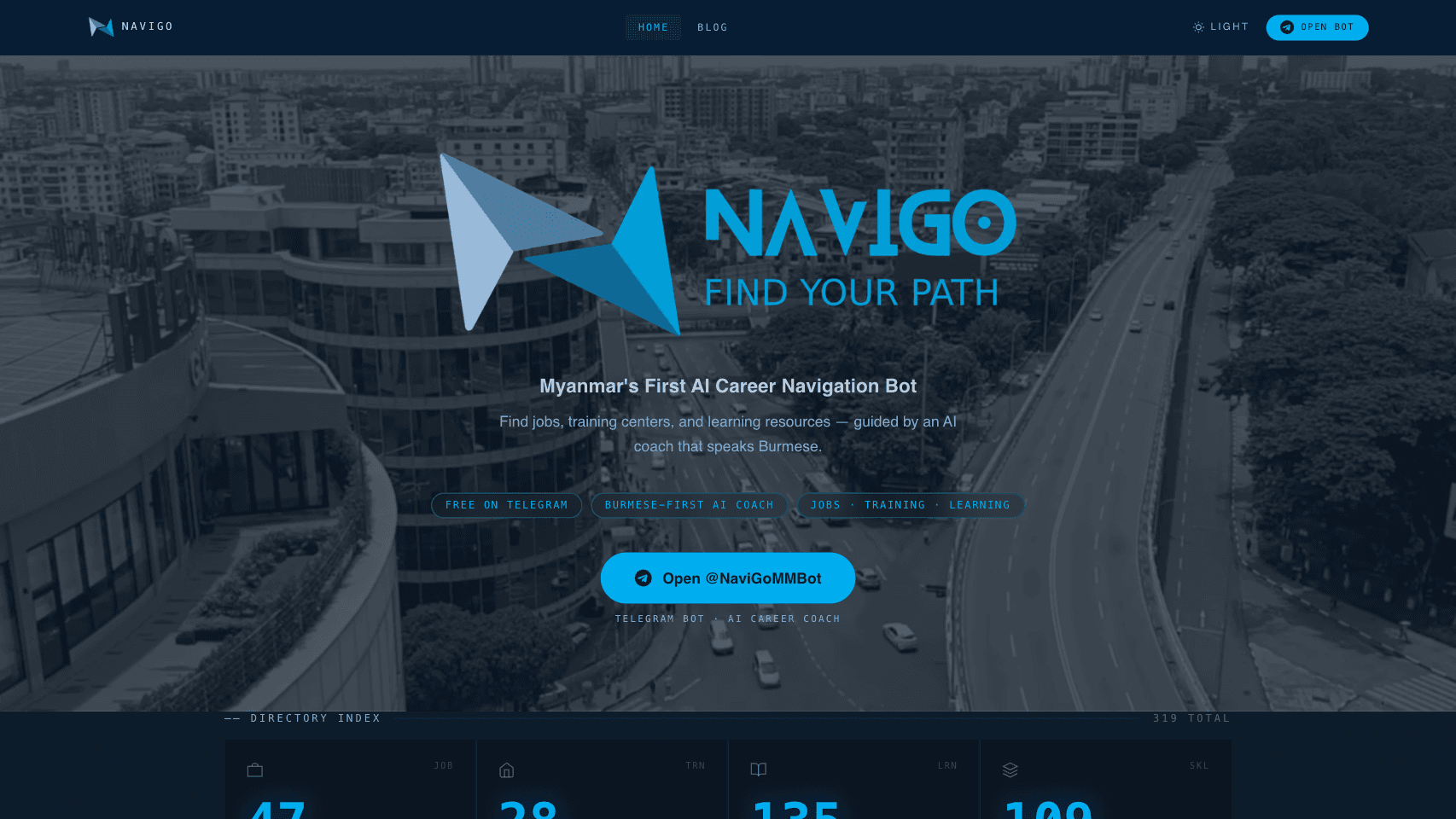 Screenshot of NaviGo